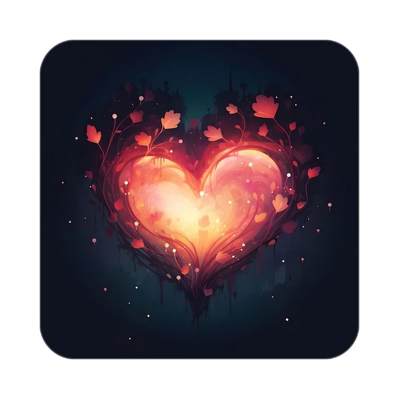 زیر لیوانی کاکتی مدل عاشقانه کد mp10972