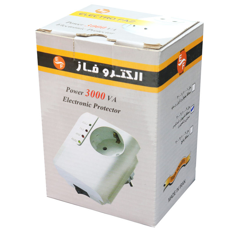 محافظ ولتاژ الکترو فاز مدل کلیددار کد 3003