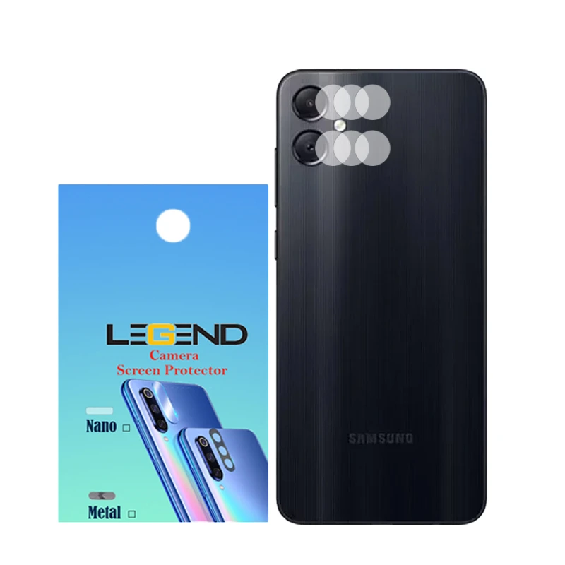 محافظ لنز دوربین لجند مدل نانوگلس مناسب برای گوشی موبایل سامسونگ Galaxy A05 بسته 3 عددی