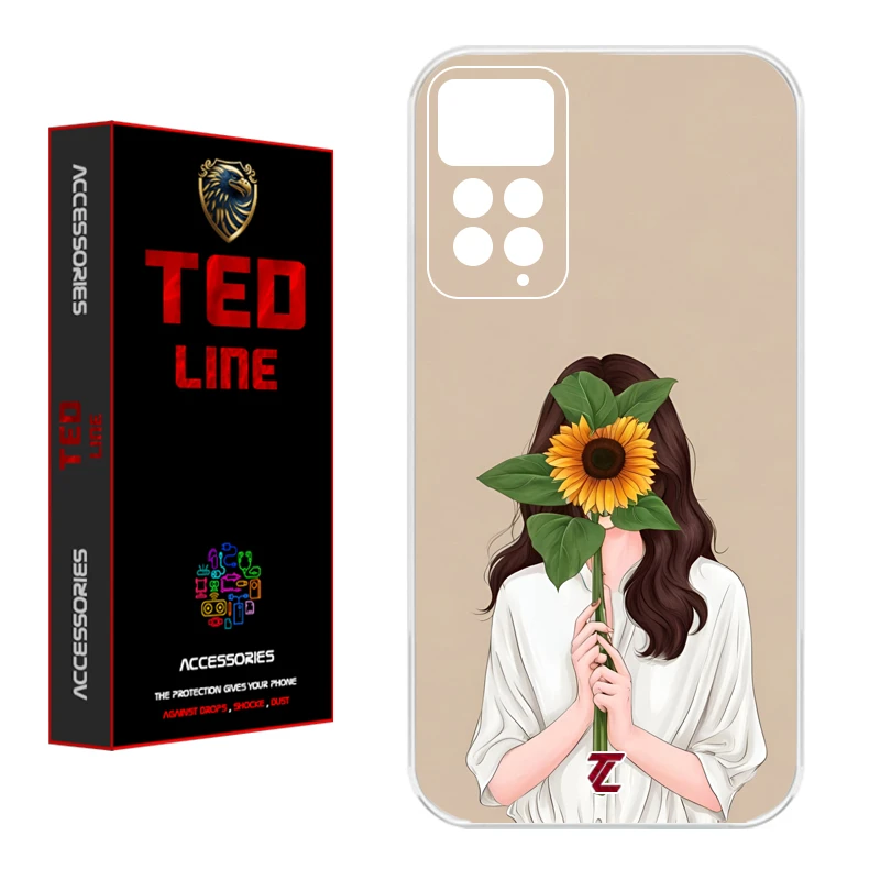 کاور تدلاین طرح دختر آفتابگردان کد 1153 مناسب برای گوشی موبایل شیائومی Redmi Note 11 Pro 4G / Note 12 Pro 4G
