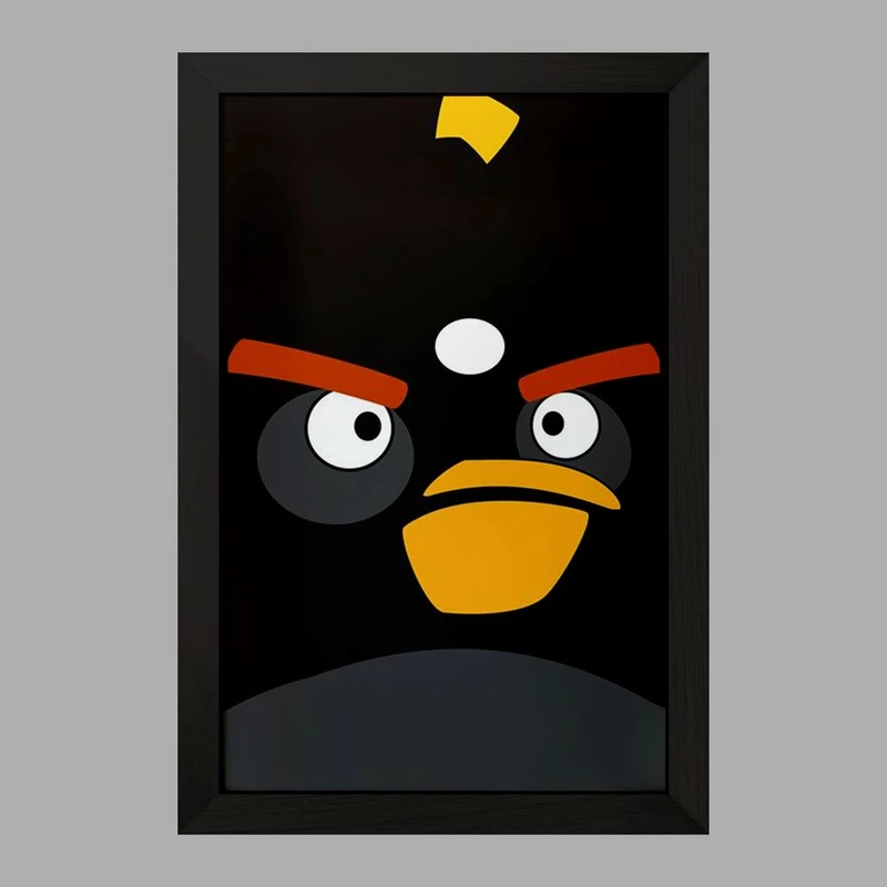 تابلو خندالو مدل بمب پرندگان خشمگین Angry Birds  کد 13858