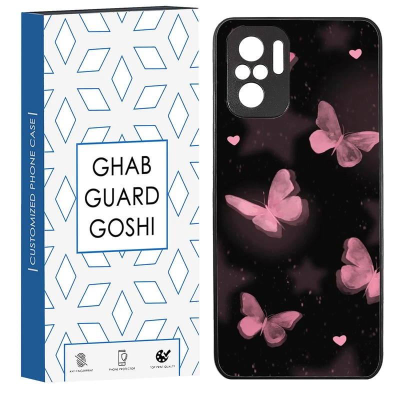 کاور قاب گارد گوشی طرح پروانه کد TPU-182 مناسب برای گوشی موبایل شیائومی Redmi Note 10 4g / Redmi Note 10s / Poco m5s