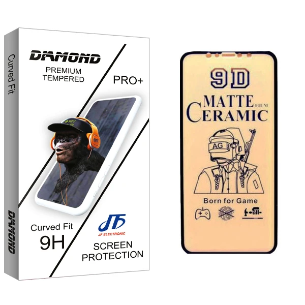 محافظ صفحه نمایش مات جی اف مدل Diamond glass مناسب برای گوشی موبایل اپل Iphone XR/11