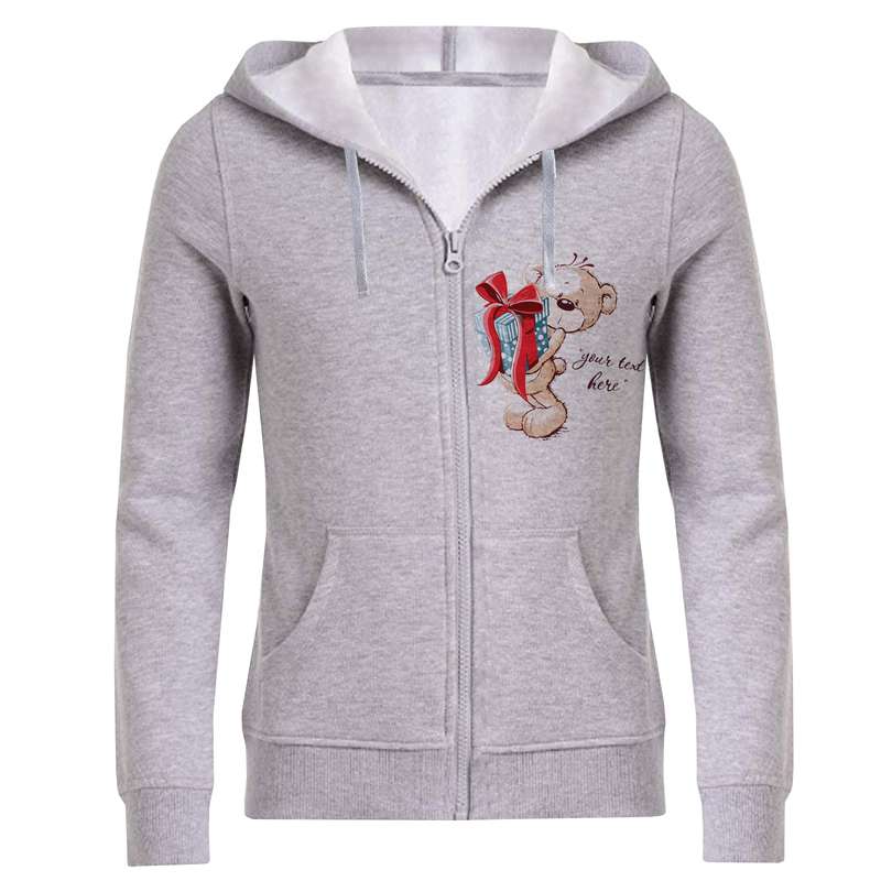 سویشرت زنانه مدل خرس وکادو F173 