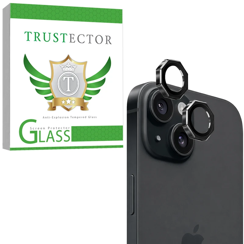 محافظ لنز دوربین شیشه‌ای تراستکتور مدل R8ZT مناسب برای گوشی موبایل اپل iPhone 15
