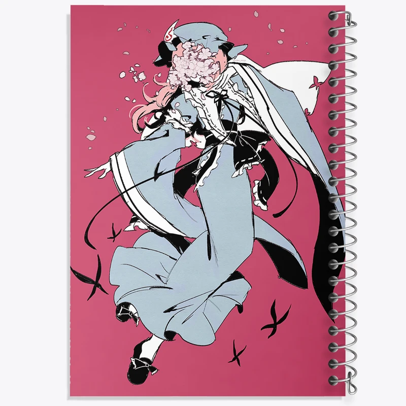 دفتر ژورنال نویسی 50 برگ خندالو مدل نقطه ای طرح بازی توهو (Touhou) کد 35784