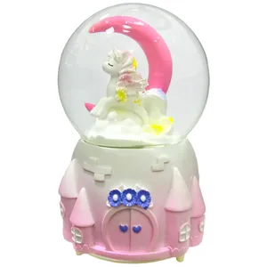 گوی موزیکال مدل پمپی طرح یونیکورن و ماه