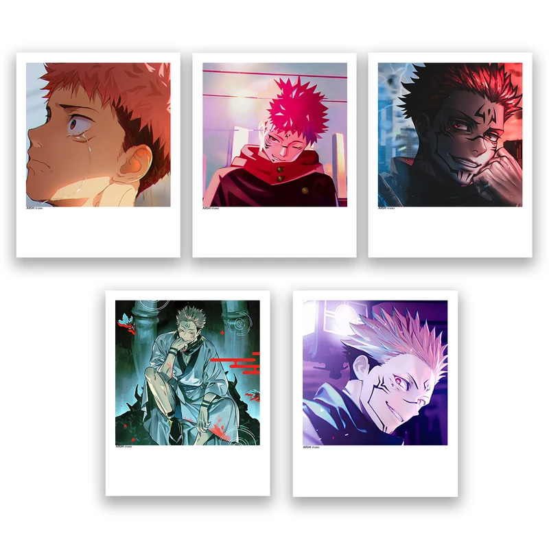 آویز تزیینی عرش مدل انیمه جوجوتسو jujutsu kaisen کد Asa027 مجموعه 5عددی