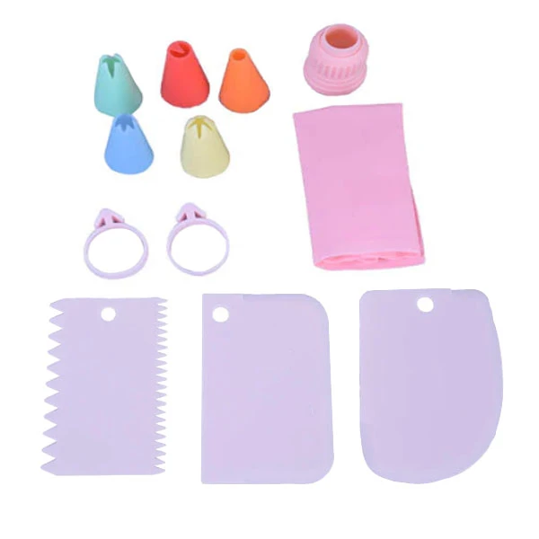 ابزار تزیین کیک مدل ماسوره و کاردک مجموعه 12عددی