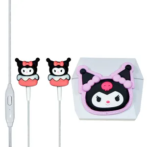 هندزفری مدل عروسکی فانتزی کرومی کد QL-517 به همراه کیس محافظ