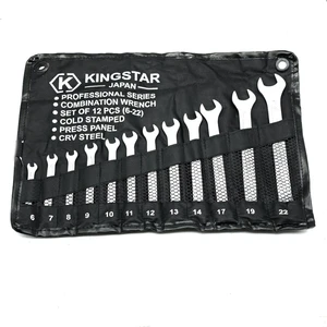 آچار یکسر تخت و یکسر رینگی کینگ استار مدل japan-set-12pcs  مجموعه 12 عددی