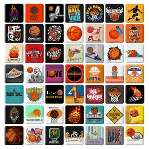 مگنت خندالو طرح بسکتبال Basketball مدل مربعی کد 106 مجموعه 49 عددی