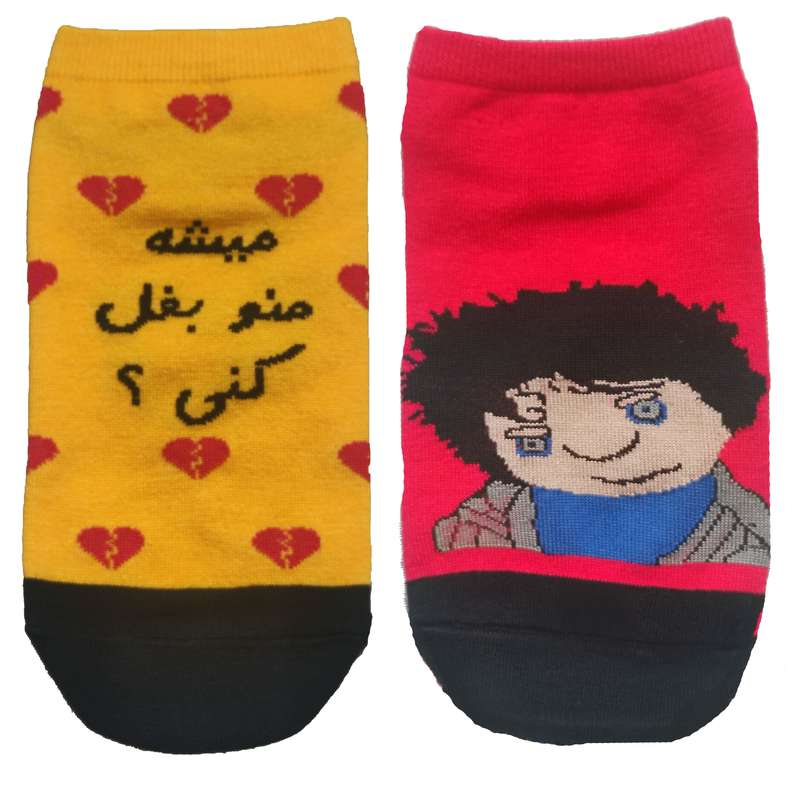 جوراب پسرانه مدل تا به تا طرح بچه مهمونی