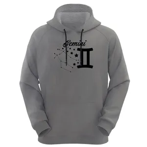 هودی زنانه مدل ماه خرداد کد D09 رنگ طوسی