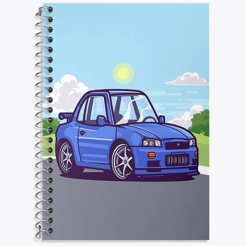 دفتر لغت 50 برگ خندالو طرح ماشین کد N1232