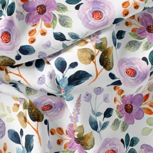 پارچه لباس مدل کرپ حریر طرح گل کد 9155A