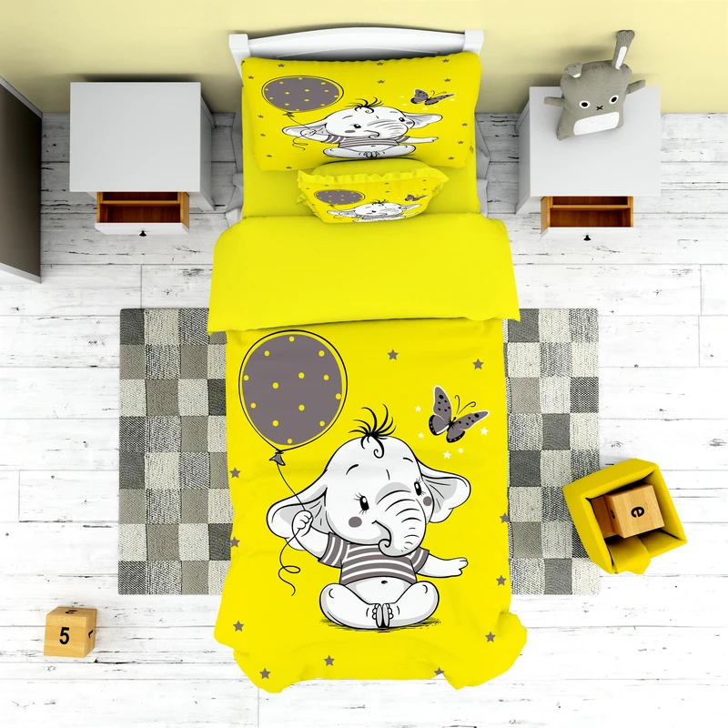 سرویس خواب طرح فیل تک نفره 4 تکه