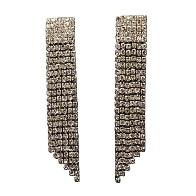 گوشواره زنانه مدل آویز مجلسی کد SH01 گوشواره زنانه مدل آویز مجلسی کد SH01