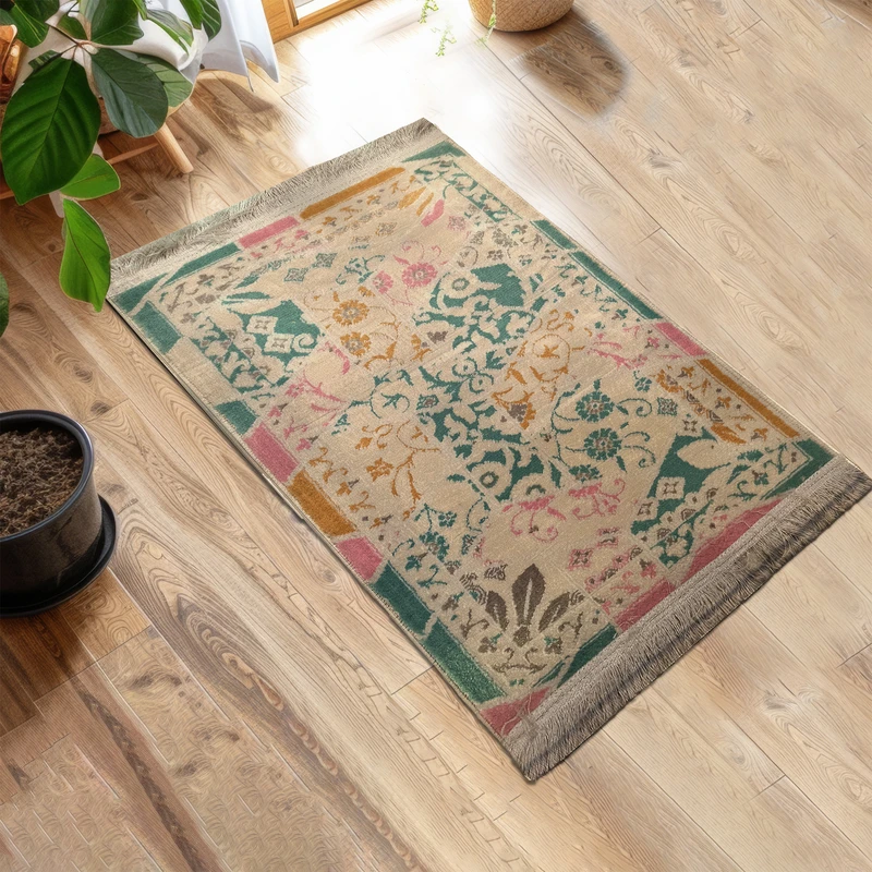 پادری طرح مستطیل کد E 51 سایز 80×50 سانتی متر مناسب برای فضای داخلی