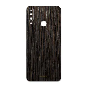 MAHOOT Dark-Gold-Stripes-Wood Cover Sticker for LG W30