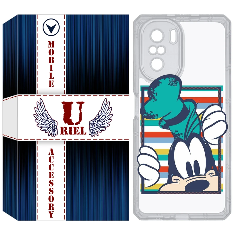 کاور یوریل قاب مدل Clear کد 2 طرح سگ مناسب برای گوشی موبایل شیائومی Poco F3 / Redmi K40 / Mi 11i