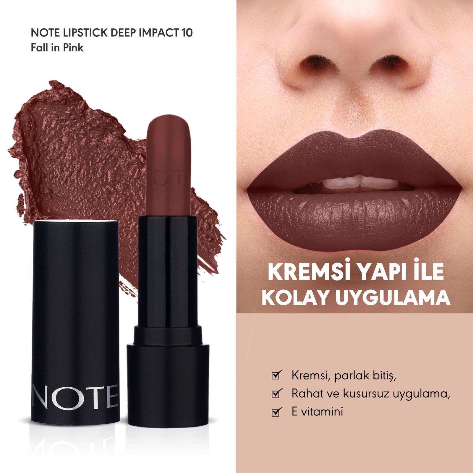 رژ لب جامد نوت مدل Deep-impact تحت لیسانس شماره 10 -  - 2