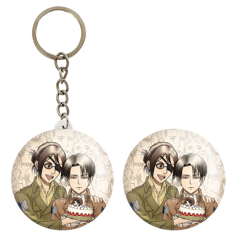 پیکسل خندالو مدل هانجی و لیوای انیمه اتک آن تایتان کد 10988 به همراه جاکلیدی