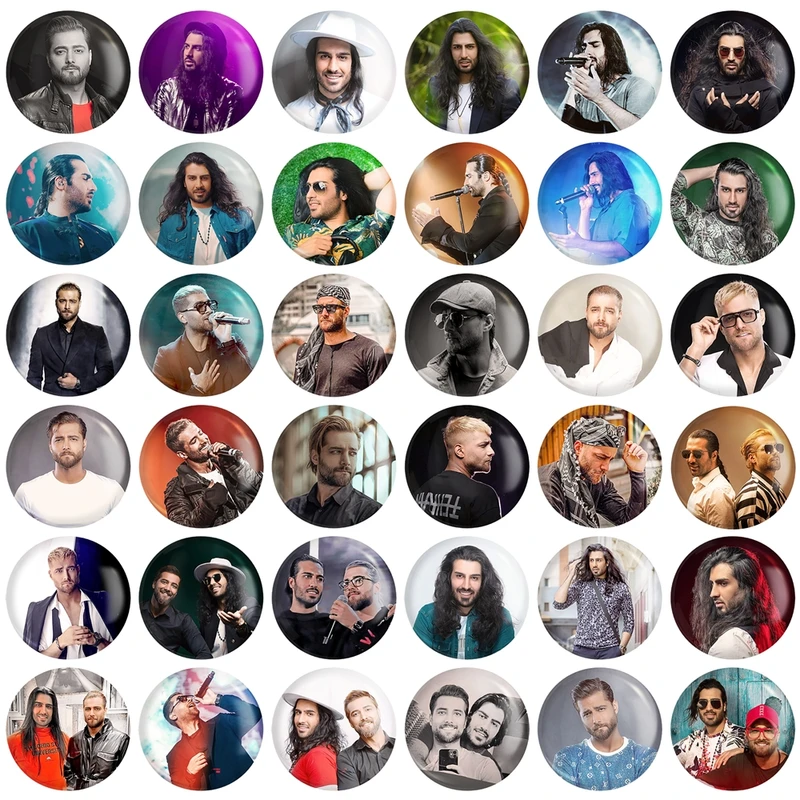 پیکسل خندالو طرح ماکان بند Macan Band کد 116 مدل بزرگ مجموعه 36 عددی