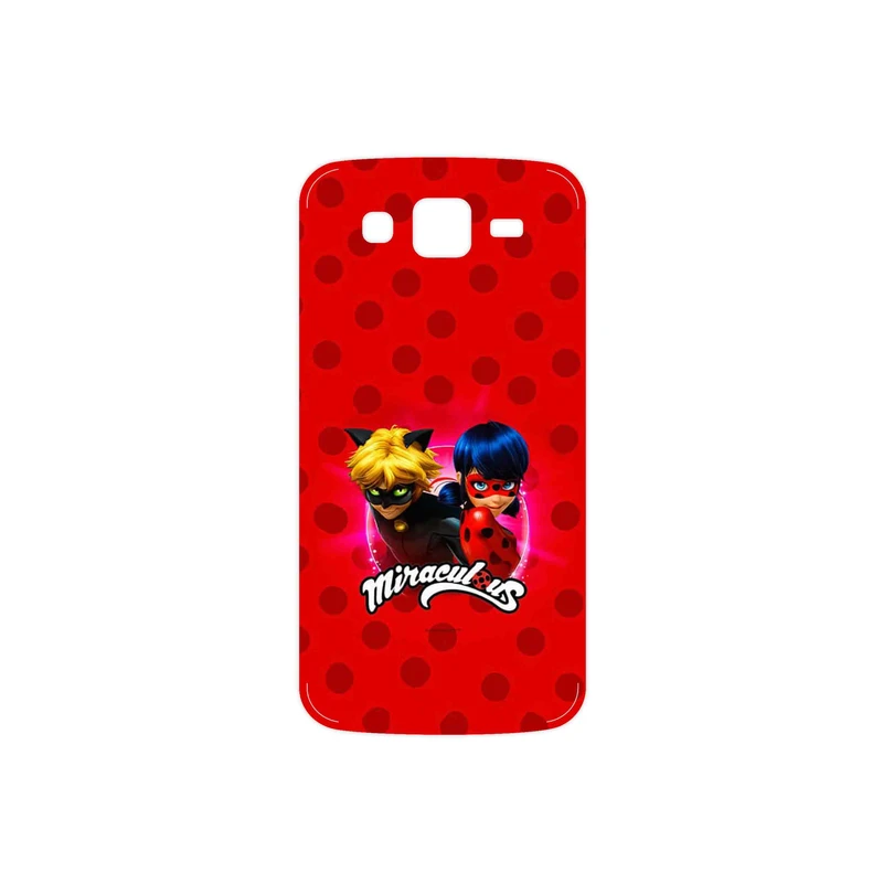 برچسب پوششی ماهوت مدل Ladybug and Cat Noir مناسب برای گوشی موبایل سامسونگ Galaxy Grand 2