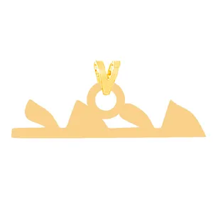 آویز گردنبند طلا 18 عیار زنانه کرابو مدل محمدKr31444