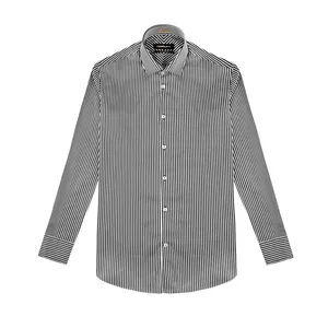 پیراهن آستین بلند مردانه کروم مدل راه راه 2220104