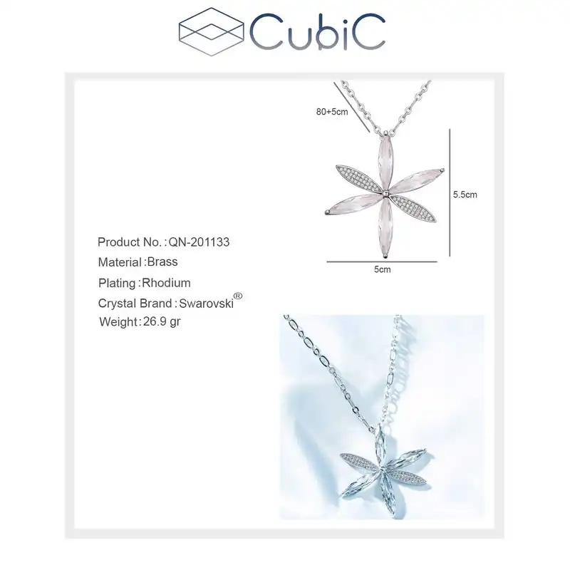 گردنبند زنانه کوبیک مدل QN-201133