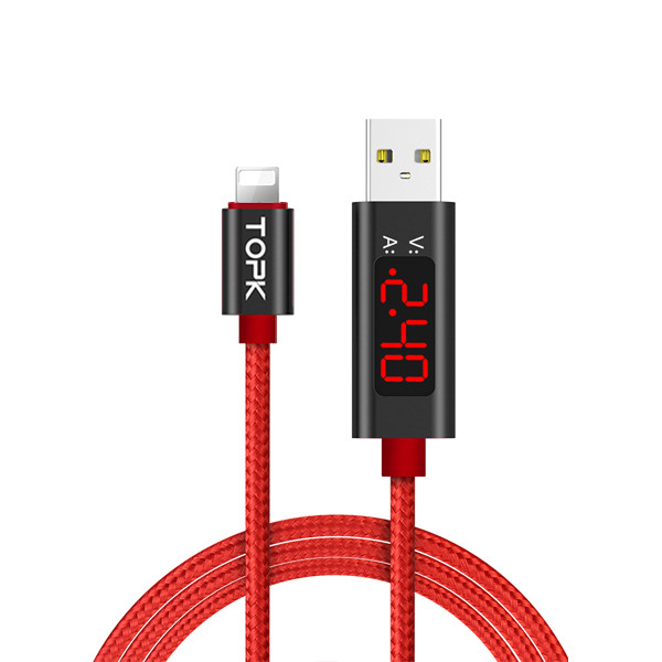 کابل تبدیل USB به لایتنینگ  تاپکی مدل AC27 طول 1 متر