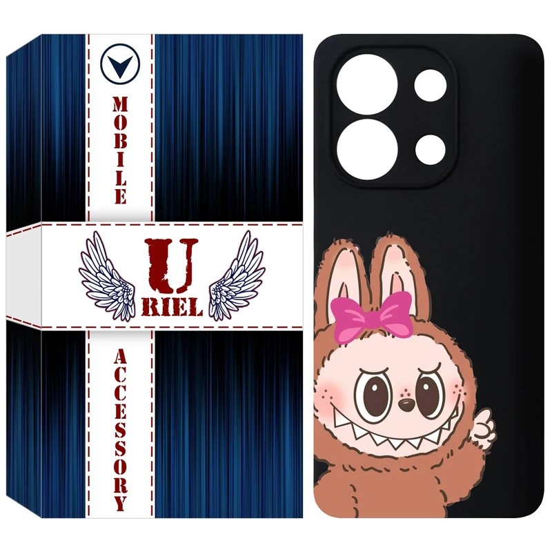 کاور یوریل مدل KSH کد 109 طرح عروسک لبوبو مناسب برای گوشی موبایل شیائومی Redmi Note 13 4G