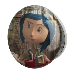 آینه جیبی خندالو طرح کورالاین Coraline مدل تاشو کد 20773 