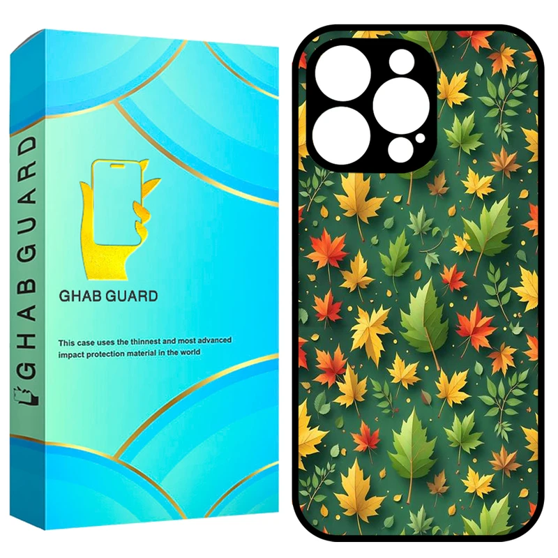 کاور قاب گارد طرح برگ پاییزی مدل GCHP16P مناسب برای گوشی موبایل اپل iPhone 16 Pro