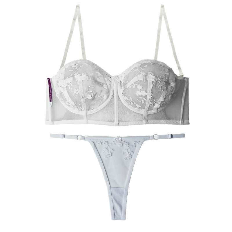 ست شورت و سوتین زنانه مدل دکلته پایه بلند گل برجسته