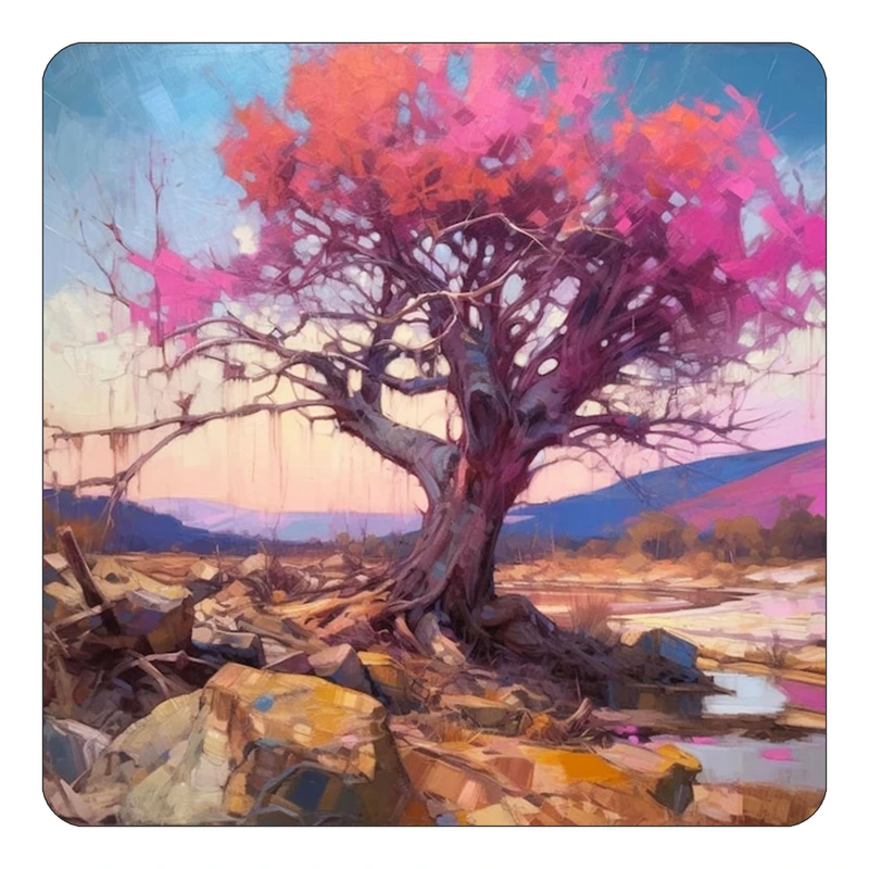 مگنت کاکتی طرح نقاشی رنگ روغن مدل mp72550