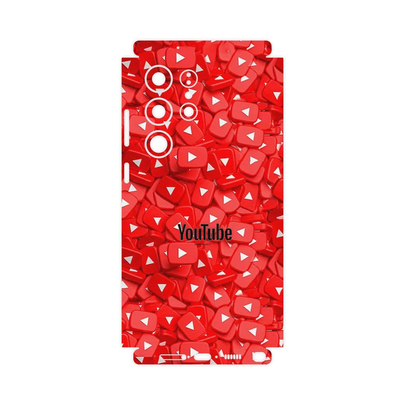 برچسب پوششی ماهوت مدل Youtube-FullSkin مناسب برای گوشی موبایل سامسونگ Galaxy S23 Ultra