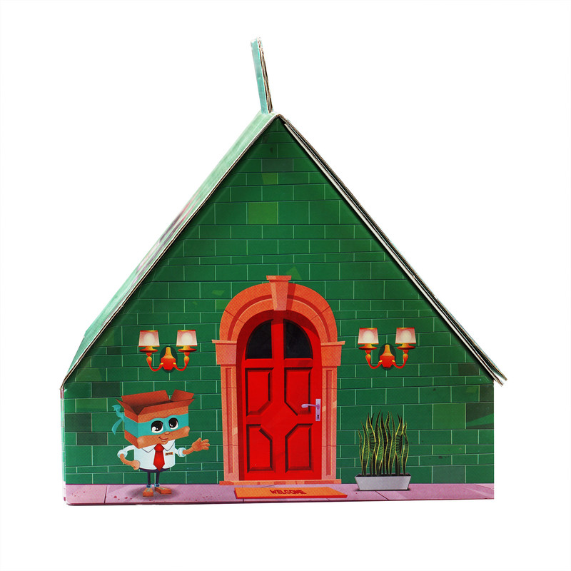 ساک هدیه مدل کلبه سه بعدی بسته 4 عددی