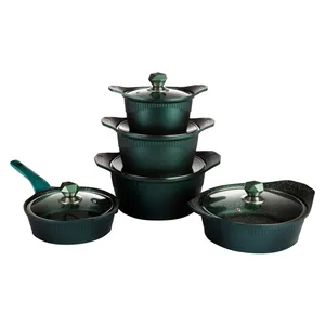 سرویس قابلمه و تابه چدن 10 پارچه مدل 1095