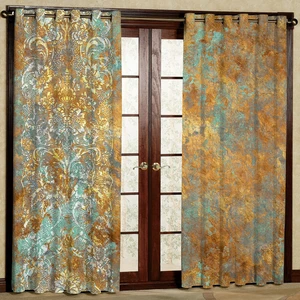 پرده مدل مخمل پانچی کد 1037L سایز 140x280 سانتی متر