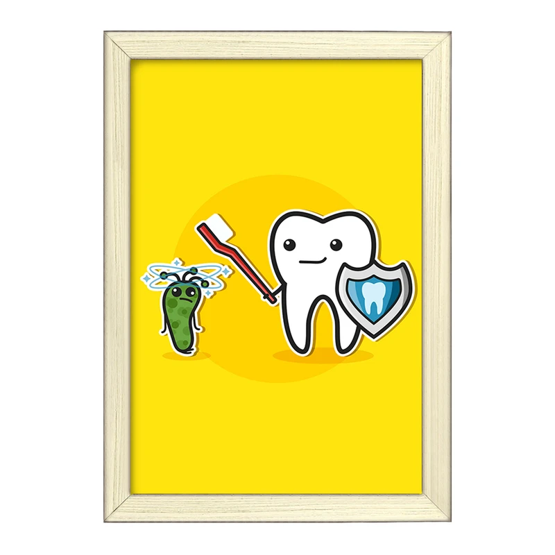 تابلو خندالو طرح دندان و دندانپزشکی کودکانه کد 27771
