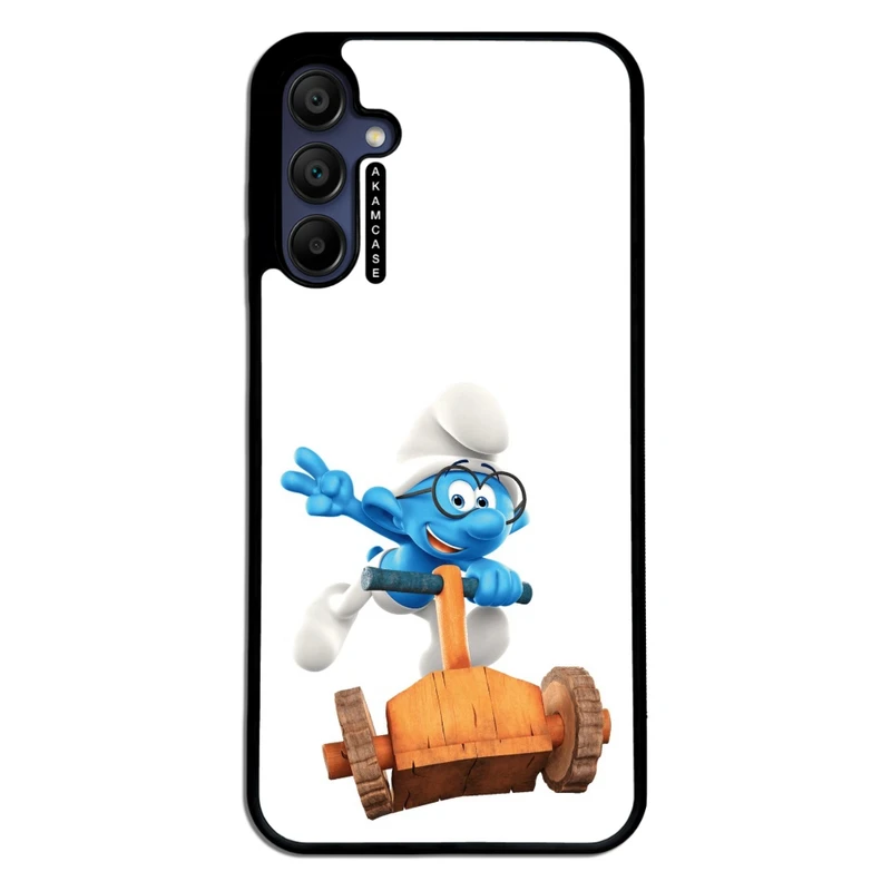 کاور آکام مدل AMC-WSGA15-SMURFS-17 مناسب برای گوشی موبایل سامسونگ Galaxy A15