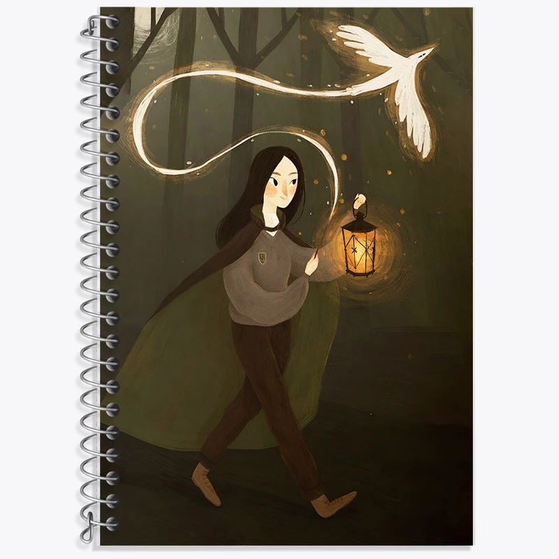 دفتر لغت 50 برگ خندالو طرح جادوی جنگل کد F8214