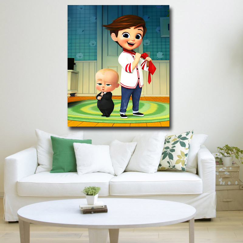 تابلو کودک و نوزاد مدل بچه رئیس کد 16