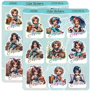 برچسب لاژید مدل اسم آرشینا طرح دخترونه بسته 2 عددی