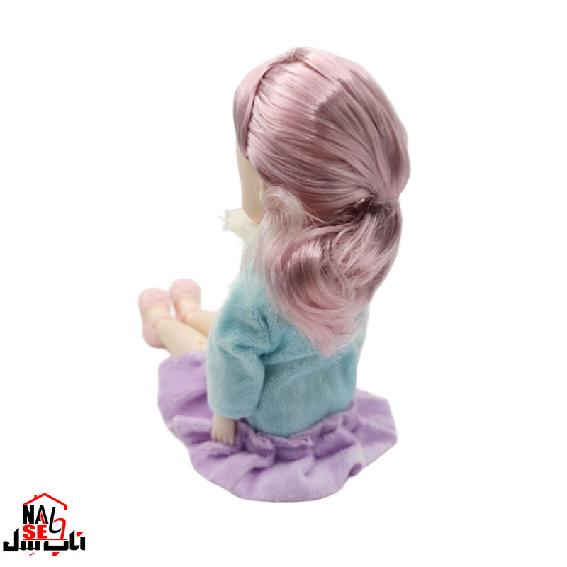 عروسک ناب سل مدل دختر چشم تیله ای کد 0032 ارتفاع 30 سانتی متر