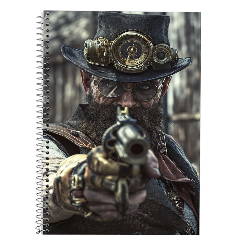 دفتر زبان 50 برگ مدوپد مدل دو خط طرح رد دد red dead کد DF13527