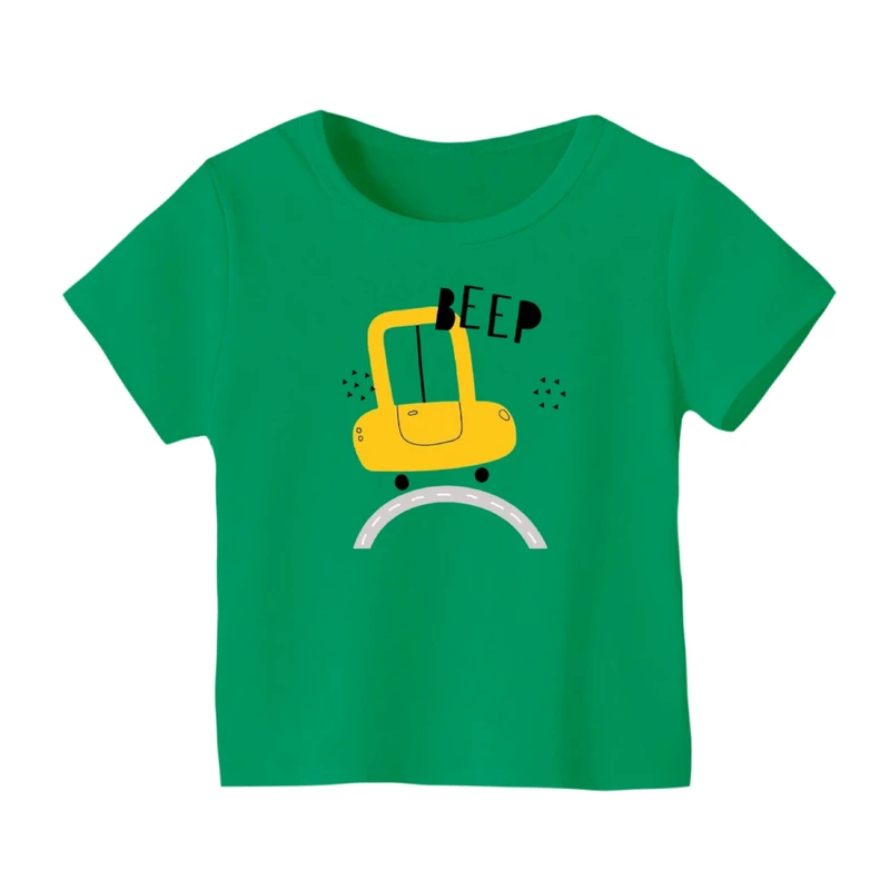 تی شرت آستین کوتاه بچگانه مدل ماشین کد ۱